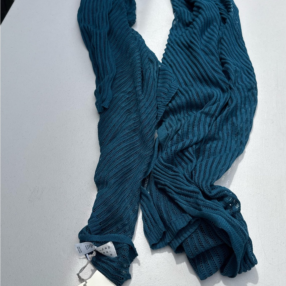 NWT Teal Knit Wrap Scarf a . new day